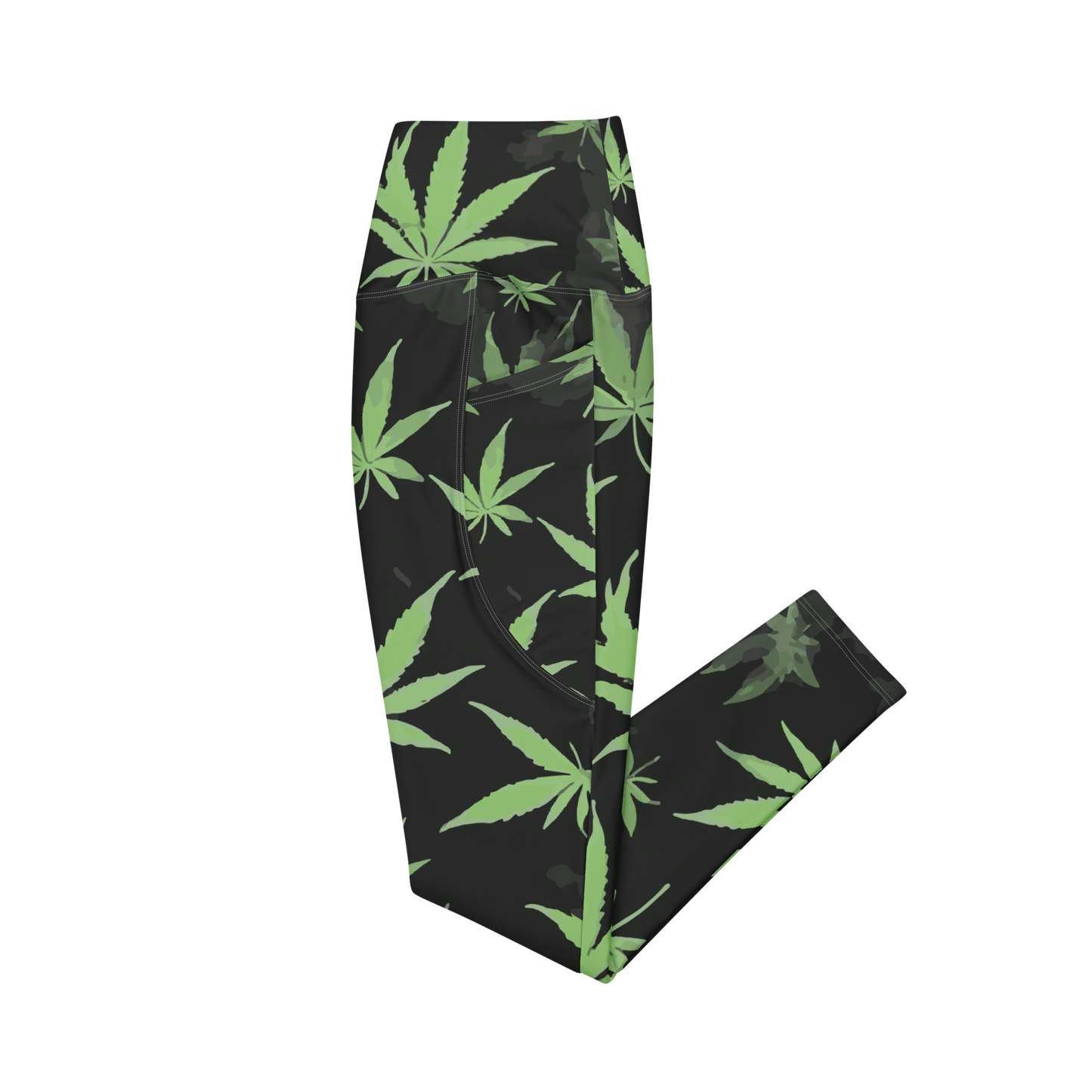420 Sub Noize Leaf Leggings (Green / Black)