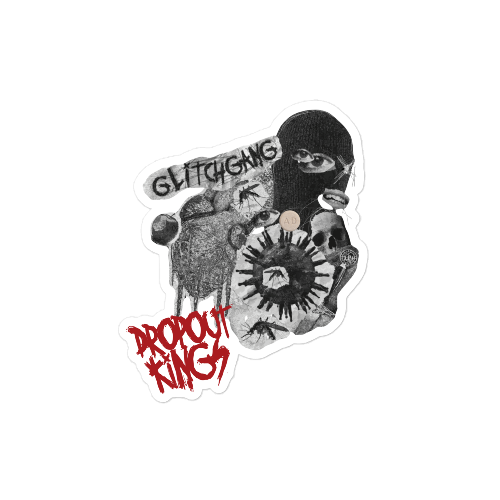 Dropout Kings GlitchGang Kiss-cut sticker