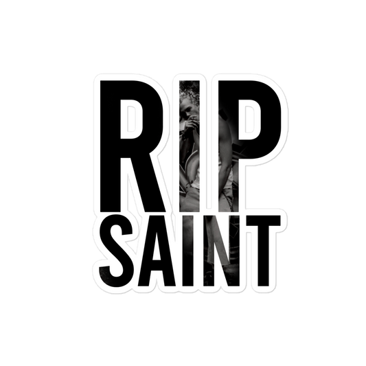 RIP Saint Kiss-cut sticker