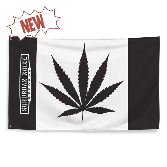 Sub Noize 420 Leaf Black Flag