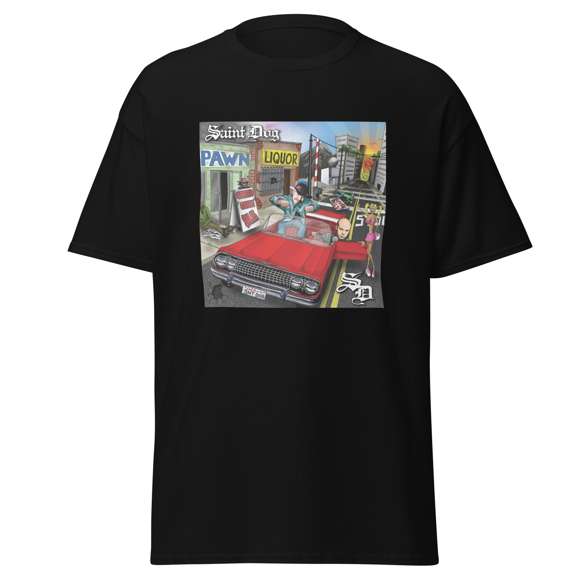 Saint Dog Ghetto Guide Tee – SUBURBAN NOIZE RECORDS