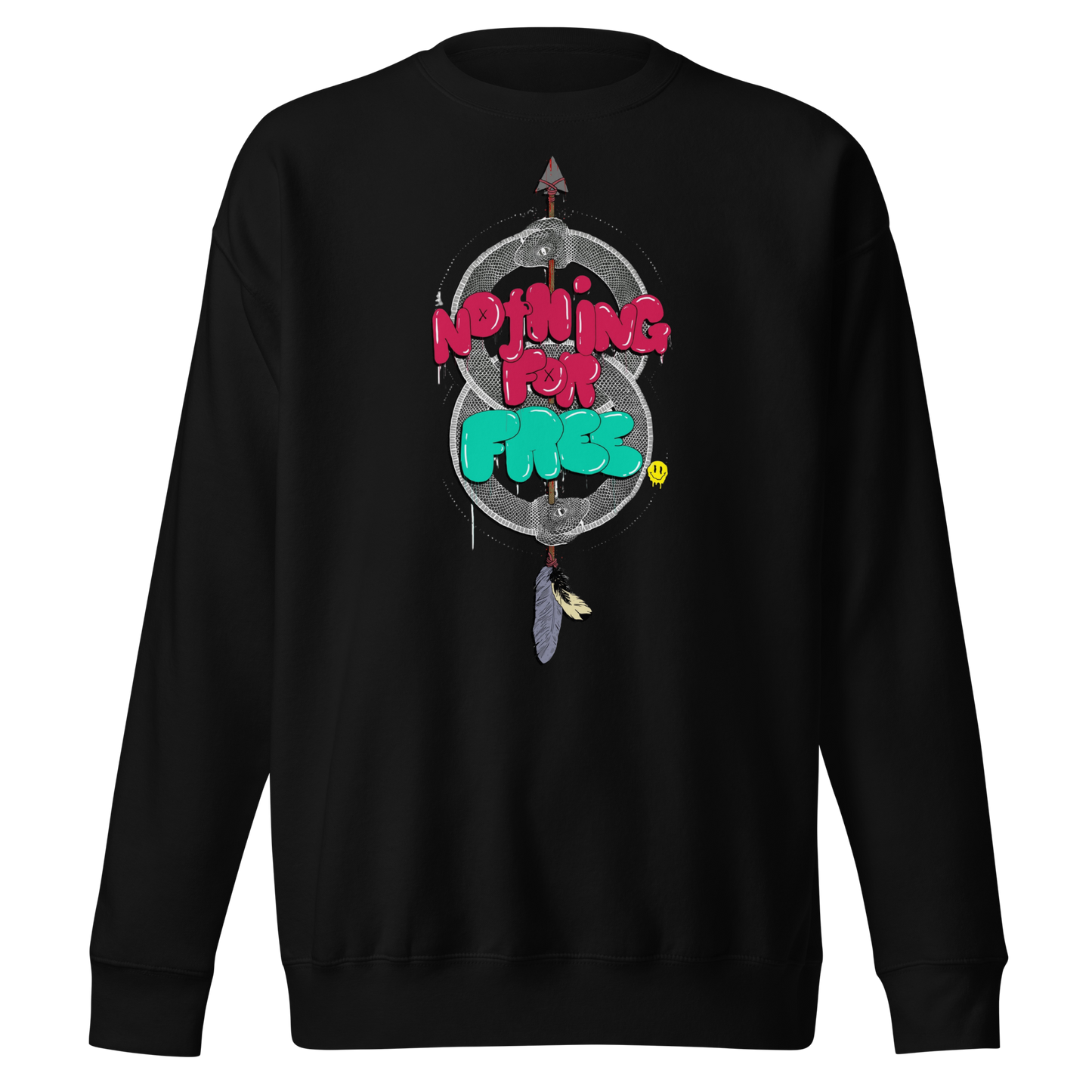 The Kaleidoscope Kid Nothing For Free Crew Neck