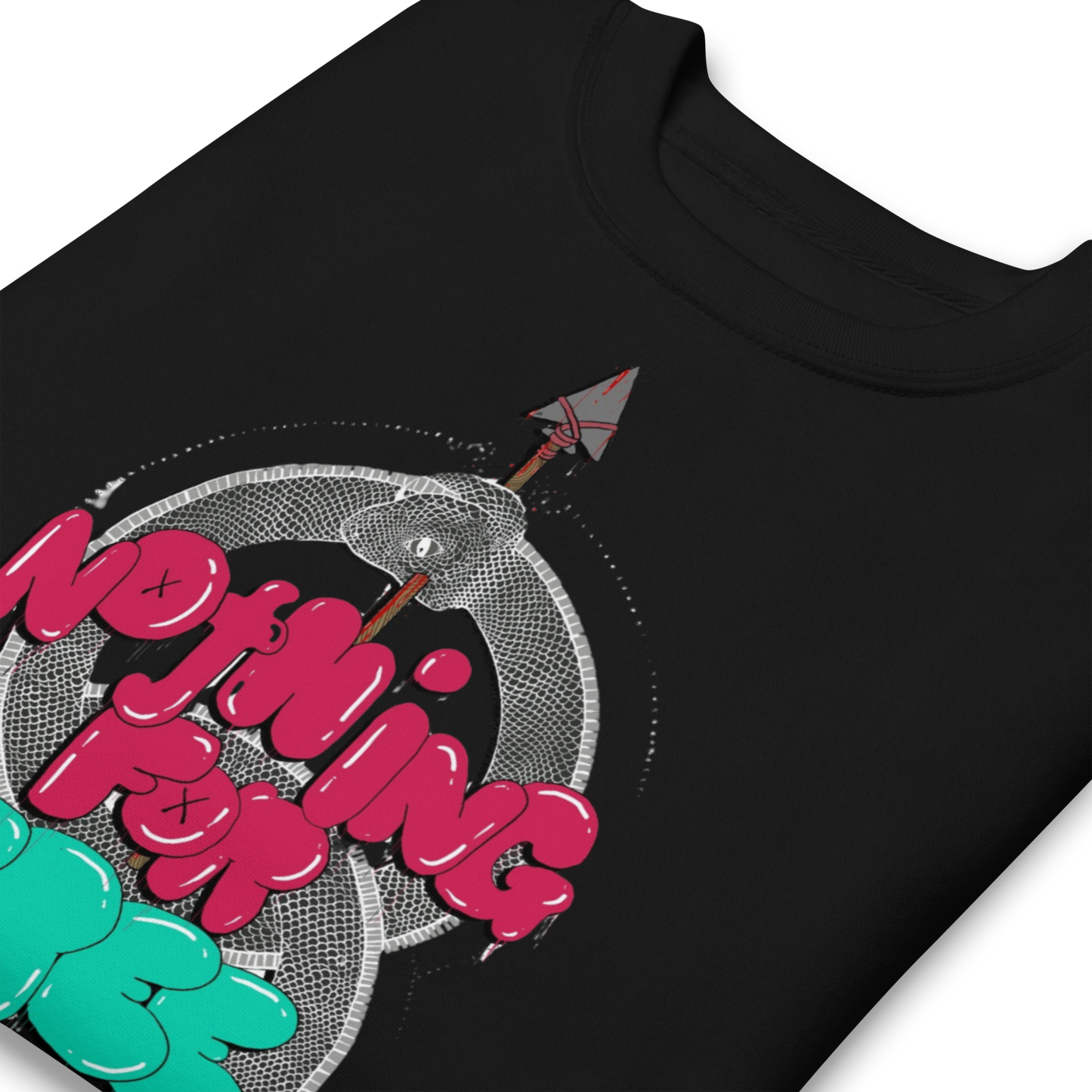 The Kaleidoscope Kid Nothing For Free Crew Neck