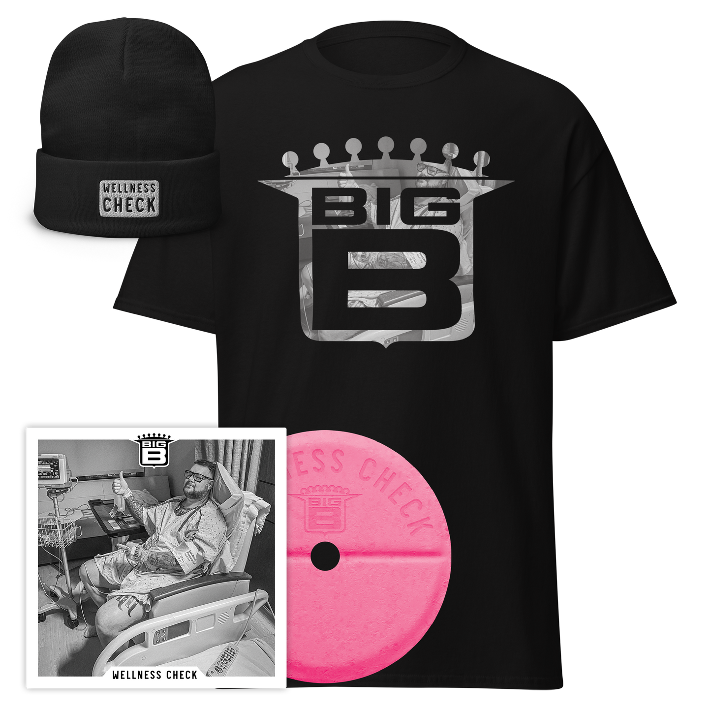 Big B - Wellness Check [BEANIE + BIG TEE]