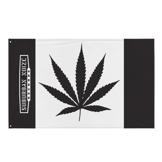 Sub Noize 420 Leaf Black Flag