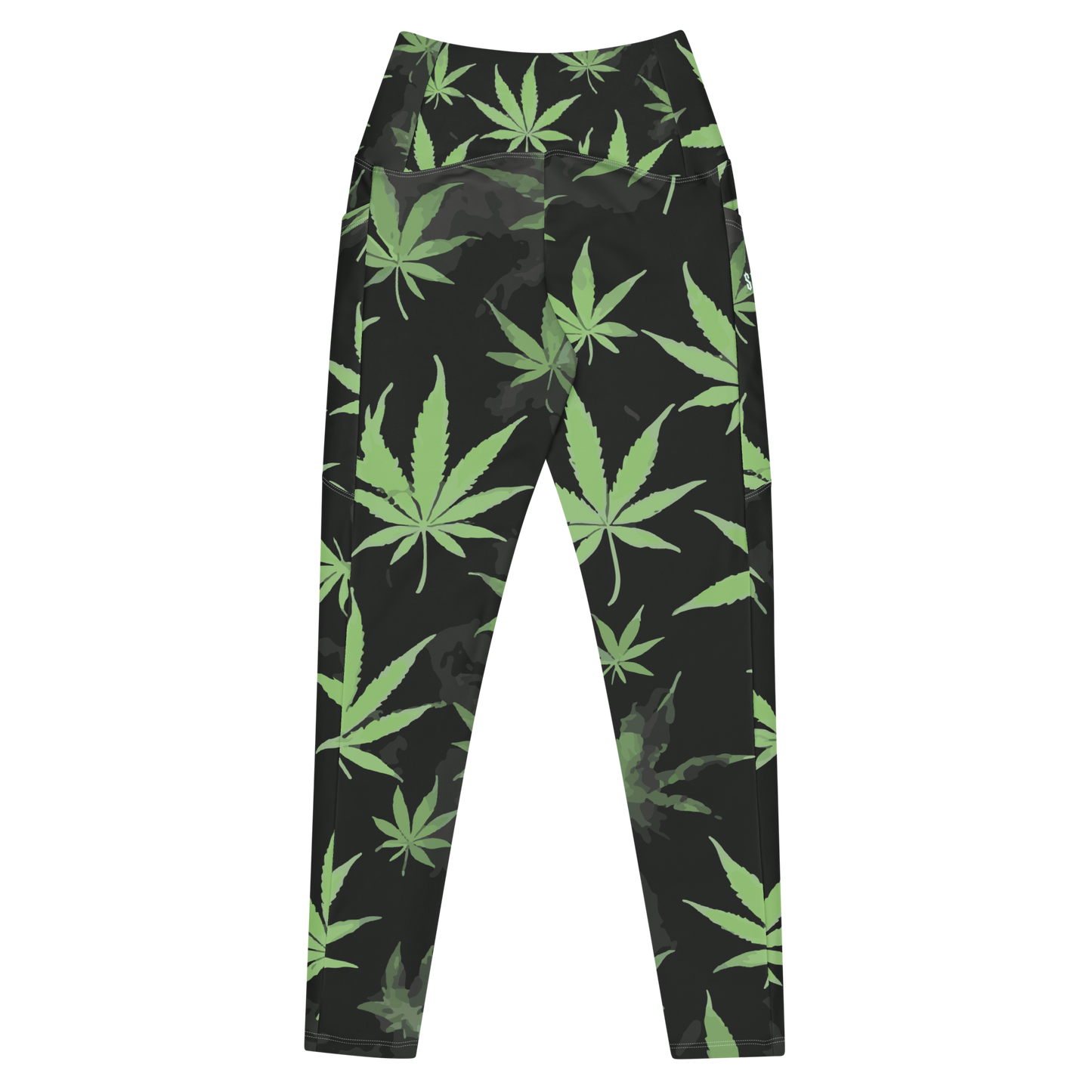 420 Sub Noize Leaf Leggings (Green / Black)