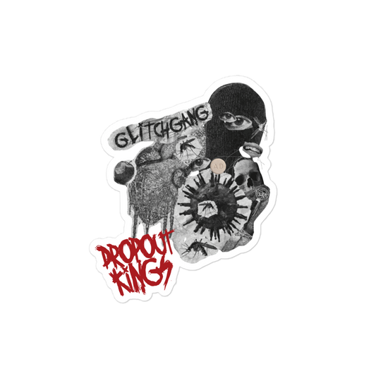 Dropout Kings GlitchGang Kiss-cut sticker