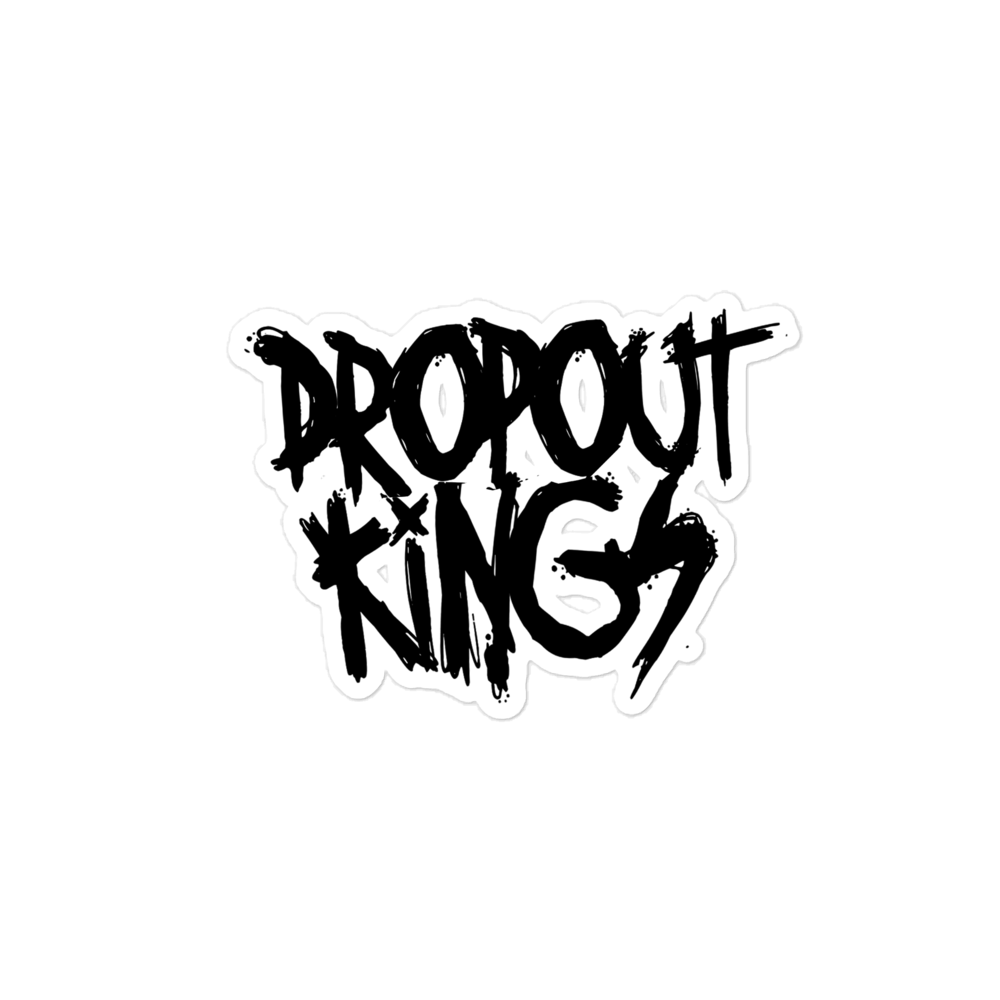 Dropout Kings Kiss-cut sticker - Black