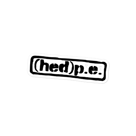 (Hed) P.E. - Stencil Logo Kiss-cut sticker