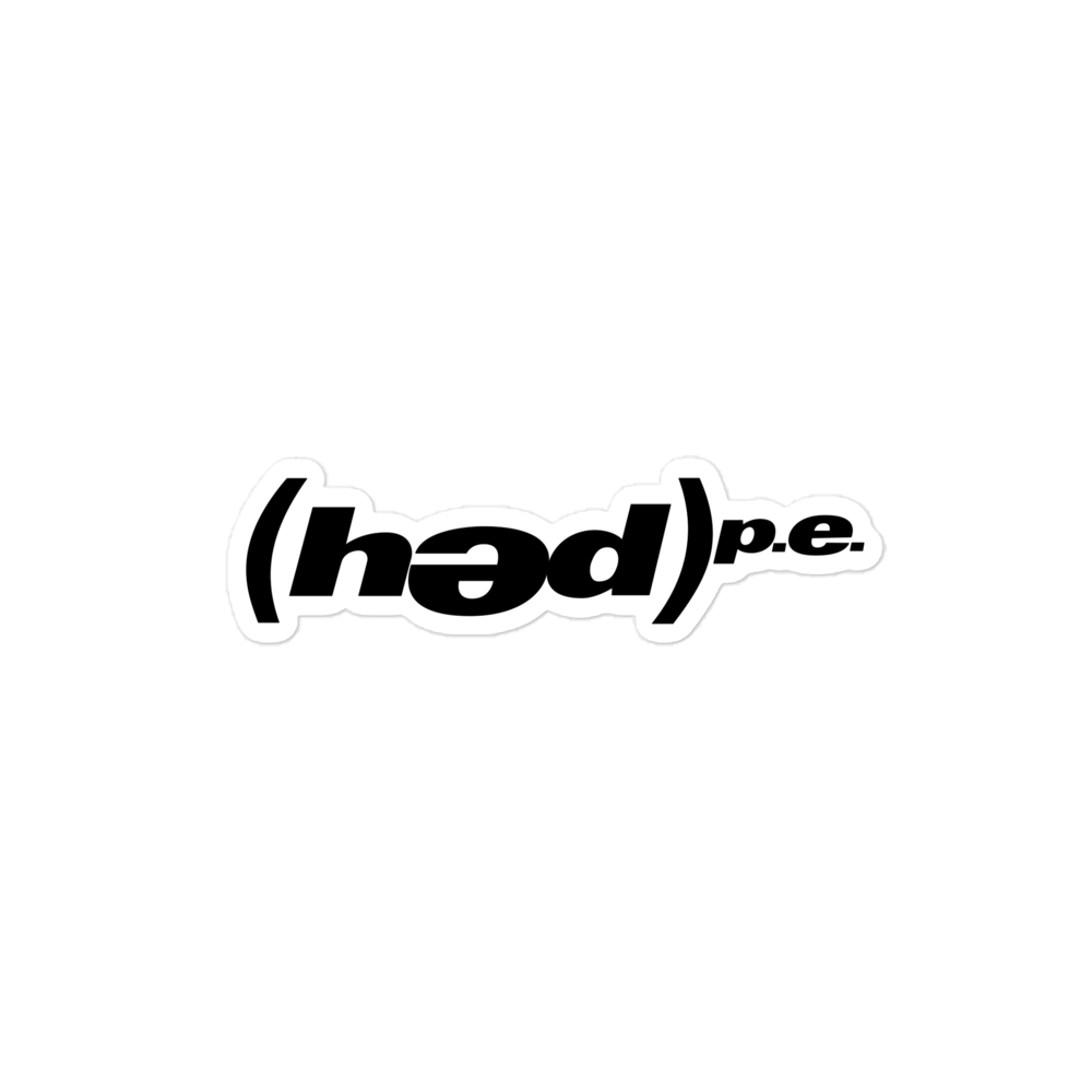 (Hed) P.E. - OG Logo Kiss-cut sticker - Black