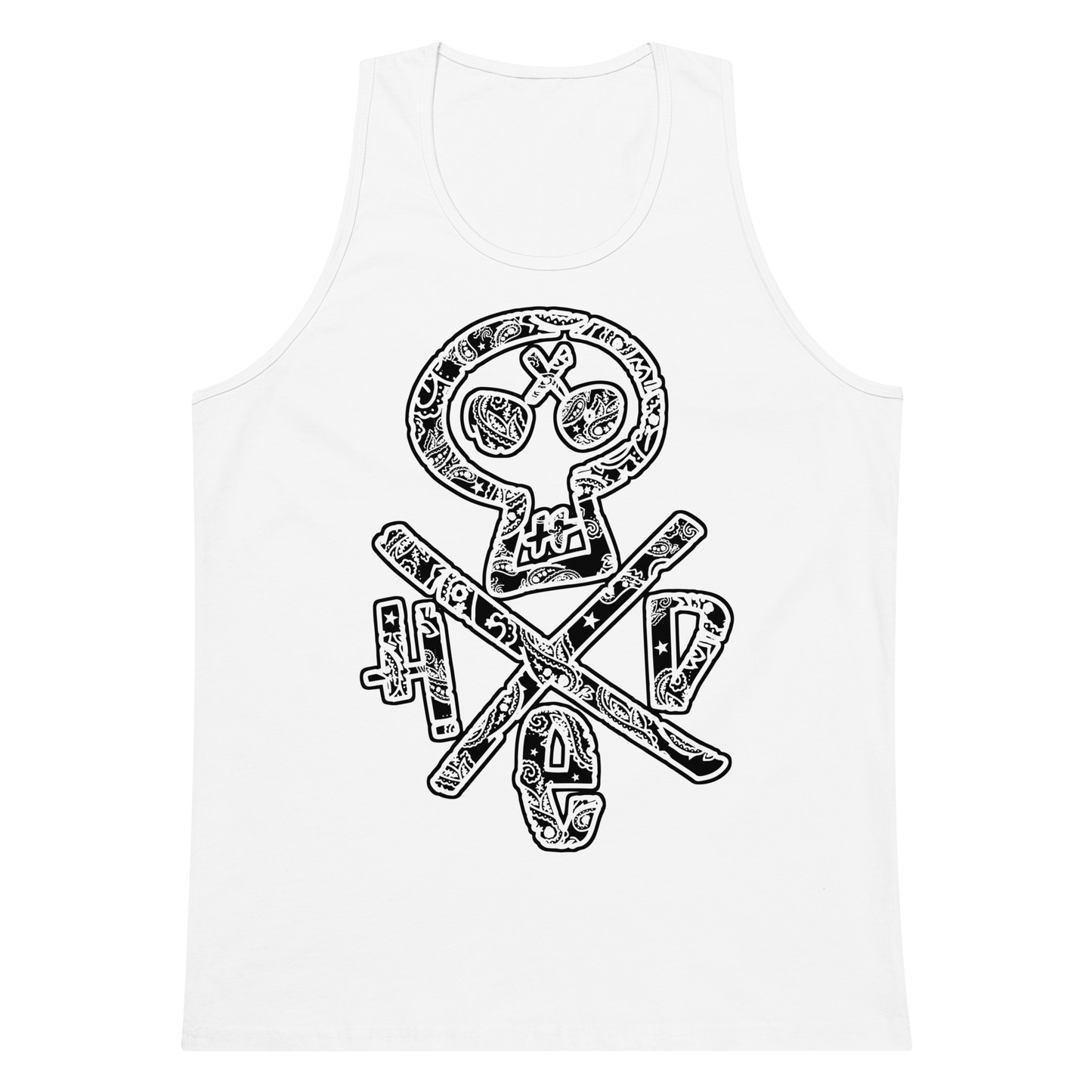 (Hed) P.E. Skull Bandana Tank (White)