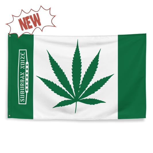Sub Noize 420 Leaf Green Flag