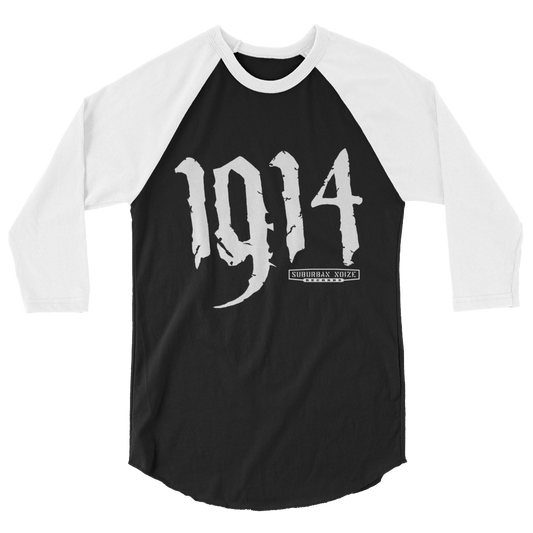 SubNoize 1914 Logo Baseball Tee (White)