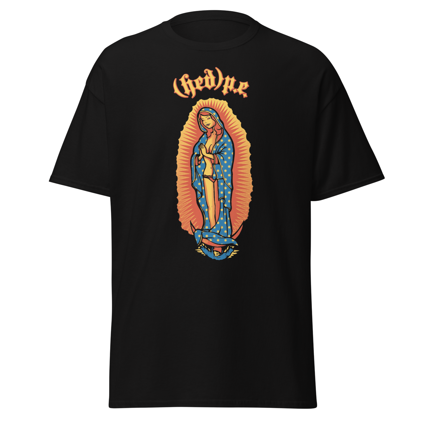 (Hed) P.E. - Virgin Mary Tee (Maroon / Black )